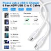 USB C to USB C Fast Charger Cord 60W 3Pack 3FT+6FT+10FT for Motorola Moto G 2024,G Stylus 5G 2024 2023 2022,G Power 2024,G Play,Edge Edge+,Razr One 5G Ace,Car Charging Cable Android Charger Power Cord
