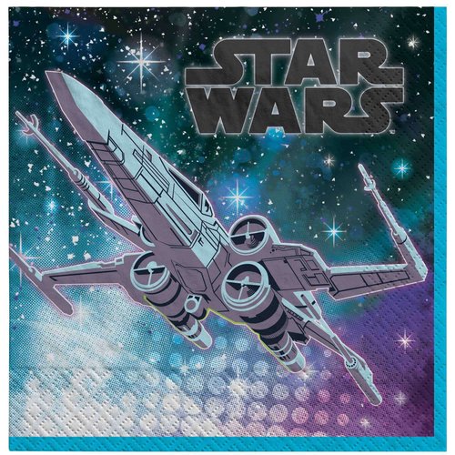 "Star Wars" Galaxy of Adventures Luncheon Napkins, 6.5" (16-Pack) - Ultimate High-Quality Paper Napkin Set, Featuring Iconic Characters