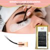 Bonita Lashes I Classic YY Eyelash Extension Kit I Individual Lashes I False Eyelashes I Faux Mink Lashes I C Curl 0.07 YY Thickness I Mix 8-14mm Length I Eyelash with Natural Look I Classic Eyelashes Extensions I Lash Extension Kit I Professional Supplie