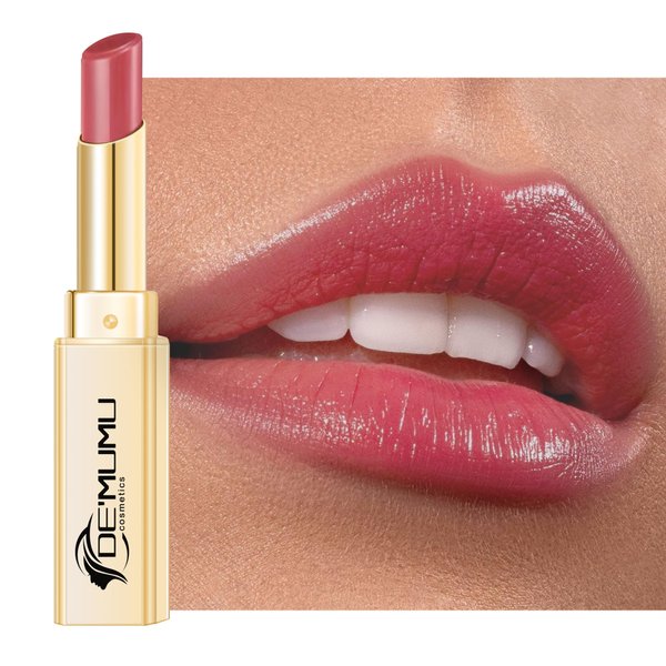 DE'MUMU Pink Lipstick for Women Hydrating Lipstick Glossy Moisture Lip Gloss Sheer-Medium Coverage Long Lasting Lipsticks for Dry Lips DM96 Dusty Pink