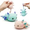 ZTATU Axolotl Squishy Animal Toys Stress Balls for Adults (2PCS) Axolotl Squishy Fidget Toys, Sensory Toys for Kids, Party Favors for Kids, Axolotl Gifts Stress Relief Toy, Easter Basket Stuffers
