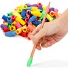 Nicunom 600 Pack Pencil Eraser Caps, 10 Colors Pencil Top Erasers Bulk, Kids Eraser Cap Pencil Eraser Toppers, School Supplies for Teachers Sudents Classroom Home and Office