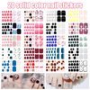 YECIRALA 20 Sheets 440 Pcs Self Adhesive Toe Nail Polish Stickers Full Nail Wraps for Women Girls Glitter Gradient Toenails Stickers Gel Nail Strips Nail Polish Stickers for Toes Nails Stick On Nails