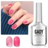 GAOY Jelly Gel Nail Polish, 16ml Sheer Pink Translucent Soak Off Gel Polish, UV Light Cure for Nail Art DIY, 2134 Pink Tulip