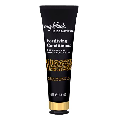 My Black is Beautiful Golden Milk Fortifying Conditioner, 8.4 Fl Oz — Sulfate Free, Moisturizing Conditioner for Curly and Coily Hair with Coconut Oil, Honey, and Turmeric