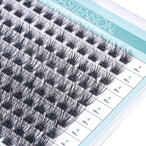 DIY Eyelash Extension Lash Clusters 120 Clusters False Eyelash 3D Effect Individual Natural Lashes Set at Home Eyelash Extension Kit Lashes Pack Volume Mixed