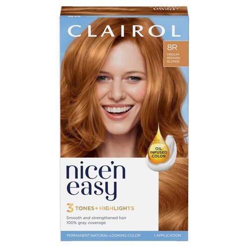 Clairol Natural Reddish Blonde Nice n Easy Color-Blend Technology Hair Dye