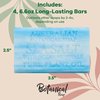 Australian Botanical Soap, Sea Salt with Ocean Minerals 6.6 oz. (187 g) Soap Bars | Natural Ingredient Bar Soap | All Skin Types | Women & Men | Shea Butter Enriched - Pack of 4
