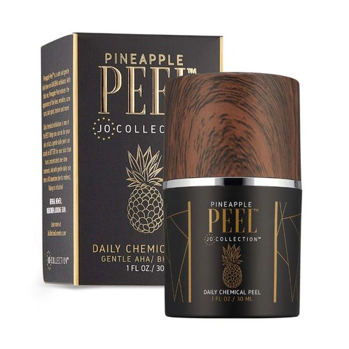 JO COLLECTION Retinol & Hyaluronic Acid - The Pineapple Peel- Professional Daily Leave-On Glycolic Acid Peel- Gentle Anti-Aging Home Chemical Peel Exfoliator- Alpha & Beta Hydroxy Acids- Enzyme Peel