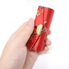 yueton 4 Pack Chinese Style Brocade Lipstick Case Unique Woven Satin Lipstick Holder Lipstick Box with Mirror for Women, Random Colors