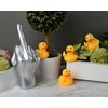DS. DISTINCTIVE STYLE Middle Finger Rubber Ducks 4 Pieces Yellow Rubber Duck 2.16 Inch Funny Car Ornaments Duck for Car Dashboard Decoration, Computer Monitor Decor