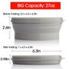 ME.FAN Silicone Collapsible Bowls - Silicone Folding Travel Bowl with Lids - Expandable Food Storage Containers Set - Portable, [27oz]