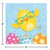 Creative Converting Happy Easter Beverage Napkins, 5", Multi-color