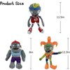 Dyharnsty 3Pcs Plants vs Zombies Plush Toys Zombie Sport Jester Gargantuar Zombie,Soft Figure Doll Plants vs Zombies Toys PVZ Plush 1 2 Set