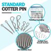 Tugermoola 230PCS 13 Sizes Cotter Pin Assortment Kit 304 Stainless Steel R Shaped Cotter Pins and Hairpin Split Pin Fastener Clips OLA016
