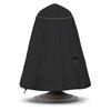 Bitubi Fountain Cover（36"x42"） 600D Oxford Cloth Garden Fountain Statue Protective Cover with Drawstring Waterproof Windproof Fountain Protector,Black