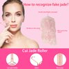ERVYRI Jade Roller and Gua Sha Set - Rose Quartz Face Roller Skin Care Gua Sha Facial Tools , Face Massager for Women, Relieve Stress, Remove Wrinkles Eye Puffiness-Pink