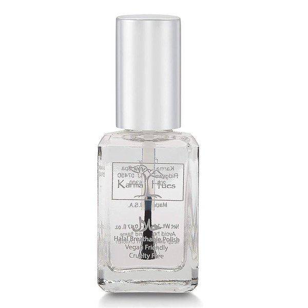 Karma Halal Certified Breathable Nail Hardener Nail Polish - Truly Breathable Cruelty Free and Vegan - Oxygen Permeable Wudu Friendly Nail Enamel