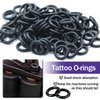 Tattoo Machine Parts, Usiriy 405pcs Tattoo Supplies Set 100 Colorful Tattoo Rubber Bands 100 Rubber Tattoo Grommets 100 Silicone Tattoo Nipples 100 O-rings and Cleaning Brush Set