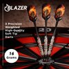 Fat Cat Blazer Soft Tip Darts with Storage/Travel Case, 16 Grams, Black