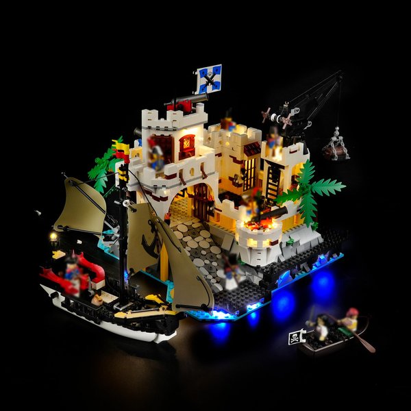 DALDED LED Lighting Kit for Lego Pirates Eldorado Fortress Building, LED Light Compatible with Lego 10320 Building Block Models (Not Include Lego Set)