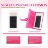Lash Extensions 4D Eyelash Extensions W Lashes 0.07mm Thickness D Curl Lashes Mix 8-15mm Soft Lash Trays Pestañas Pelo a Pelo Natural Matte Black False Eyelashes Individual Lashes(W-4D-0.07-D,8-15mm)