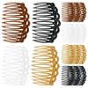16 PCS Women Hair Comb Accessories, French Hair Side Combs, Plastic Twist Decorative Comb, Hair Combs Decorative Hair Combs for Styling, Bridal Wedding Veil Teeth Hair Combs for Women