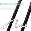 CSZD Spiral Cable Wrap,10ft – 1/4 inch Spiral Wire Wrap Cord Covers Bundle Sleeve Hose for PC TV Computer Electrical Wire Organizer,Tangle Stop Cord Cover and Detangler,Black