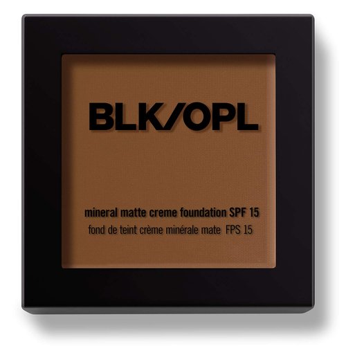 BLK/OPL Mineral Matte Creme Powder Foundation, True Color - SPF 15 Buildable & Blendable Face Foundation Makeup with Matte Finish - Full Coverage, Color Correcting & Sculpting - Vitamins C & E.