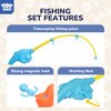 TOY Life 4-Player Magnetic Fishing Game for Kids, Bath Toys for Kids Ages 1-3, Toddler Fishing Pole, Magnetic Fishing Toy, Toddler Bath Toys for Kids, Kids Fishing Rod, Bath Toys for Kids Ages 4-8