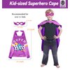 D.Q.Z Superhero-Cape for Kids with Mask, New Sibling Gifts for Big Brother Role Play Birthday Family Halloween Party (Purple)