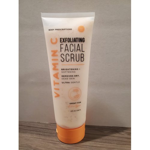Body Prescriptions Vitamin C Exfoliating Facial Scrub: Reveal Radiant Skin with Gentle Exfoliatio...