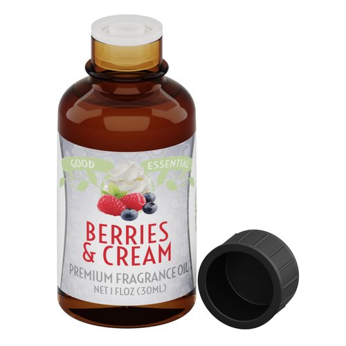 Good Essential - Professional Berries & Cream Fragrance Oil 30ml for Diffuser, Candles, Soaps, Lotions, Perfume 1 fl oz - Berries and Cream Oil for Diffuser - Candle Scent Oil Berries & Cream
