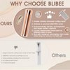 BLIBEE Upgrade Facial Hair Removal for Women, Rechargeable Hair Removal Device, Painless Face Electric Razor/Shaver for Lip, Arms, Face, Peach Fuzz (Coppery)