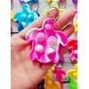 HOZKEAP 20 Packs Bulk Turtle Mini pop Fidget Keychain ， Boys and Girls kids Birthday Party Favors Supplies and Classroom Students Prize