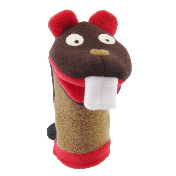 Cate and Levi Hungry Beaver Hand Puppet with Movable Mouth, Adults and Toddlers - Made in Canada - Eco Friendly Polar Fleece - with Movable Mouth