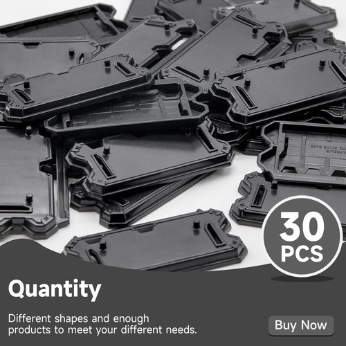 NC EBCO 30 Pieces Action Figure Display Stands Black Doll Model Support Stand for 3.75 inch Action Figures