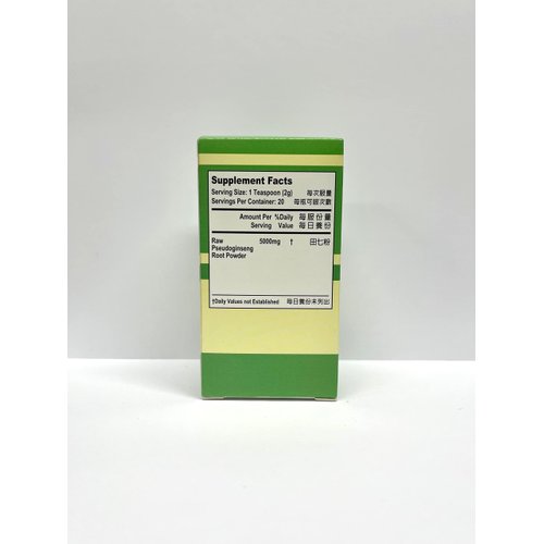 Raw Pseudoginseng Root Powder Herbal Supplement Helps for Promote A Healthy Cardiovascular System 1.4oz Made in USA