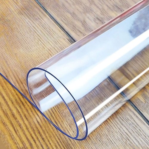 LovePads 2mm Thick 18 x 36 Inch Clear Table Cover Protector, Clear Table Protector, Plastic Table Cover Protector, Clear Desk Pad, Clear Desk Mat, Desk Protector Mat, Desk Mat for Desktop
