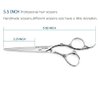 Hair Scissors 5.5 Inch Professional Hair Shears Hair Cutting Scissors Haircut Scissors Sharp Barber Scissors 440C Barber Shears Hairdresser Scissors Rose handle KINSARO