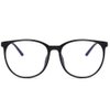 Shiratori New retro Blue Light Blocking Glasses Round Nerd Eyeglasses Frame Anti Blue Ray Computer Game Glasses (Bright black)