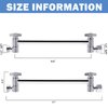 Adjustable Shower Arm Universal Connection, NearMoon Solid Brass Shower Extension Arm, Adjust Angle to Upgrade Shower Experience, Easy to Install, Anti-leak (Chrome Finish)