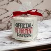 Special Occasion Embroidered Toilet Paper (Official Retirement Papers)