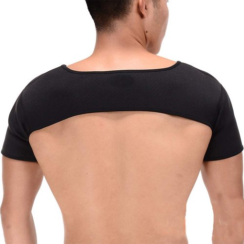 EXCEART Double Shoulder Support Shoulder Wrap Protector Shoulder Strap Brace for Outdoor Hiking Lifting Sports (Size M)