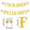 Hello 2025, Happy New Year Banner, New Years Eve Party Supplies 2025 | Happy New Year Party Decorations | NYE Party Decorations | Happy New Year Sign