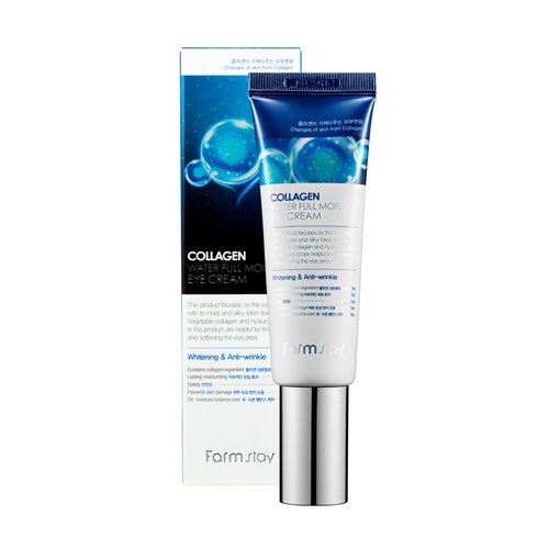 FARMSTAY Collagen Water Full Moist Eye Cream - Under Eye Cream for Wrinkles and Fine Lines - Figh...