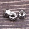 1/4-20 Nylon Insert Hex Lock Nuts Stainless Locknuts, Hex Drive, Bright Finish, 304 Stainless Steel 18-8 SS, Coarse Thread, 25 of Pack