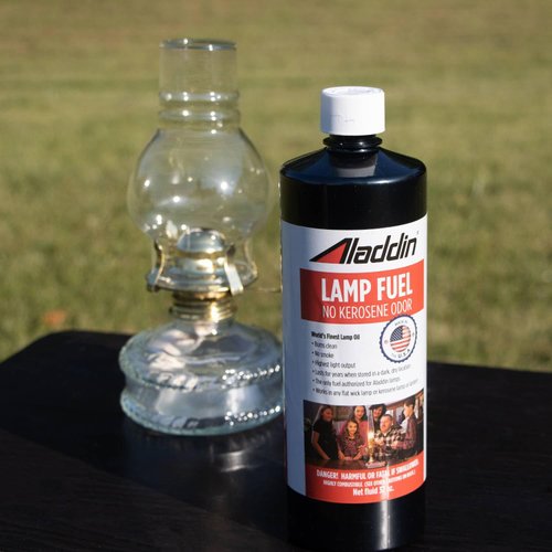 Aladdin Clear Lamp Oil Fuel - Kerosene Alternative Clean Burning Odor Free for Indoor/Outdoor Flat Wick Lanterns, Lamps and Tiki Torches, 192 Ounces