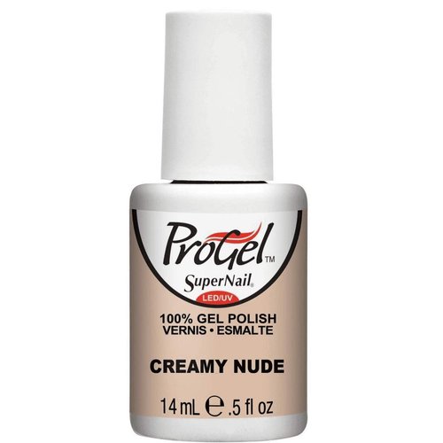 Supernail Gel Polish for Nails, Creamy Nude Creme, 0.5 Fluid Ounce