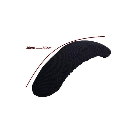 Isccdy Removable Washable Office Chair Armrest Slipcovers Covers Pads (Black)